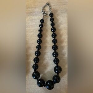Black Vintage Beaded Necklace